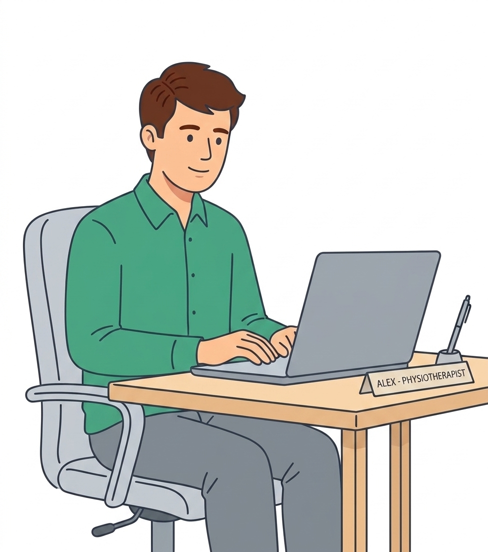 Alex, a happy clinician