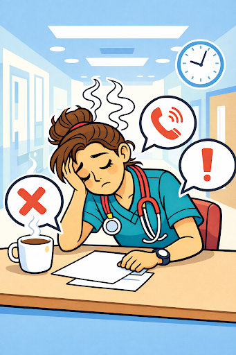 Stressed hospital staffing environment
